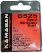 KAMASAN B525 WHISKER BARBED HOOKS SIZE 14 EYED